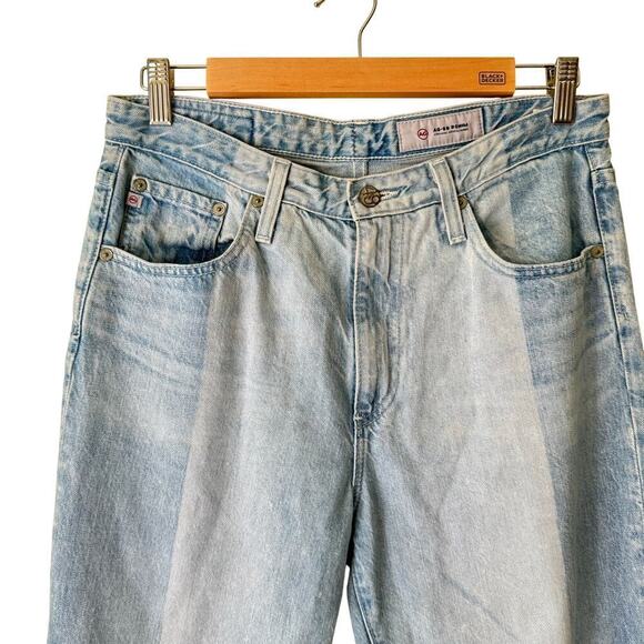 Adriano Goldschmied Women Phoebe Color Block Jeans Size 29R 29 Raw Hem Boho Blue - Picture 8 of 10